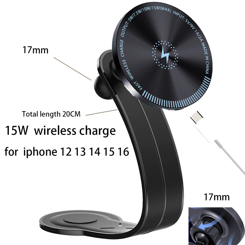 soporte magnetico premium para celular de auto compatible con iphone magsafe y android