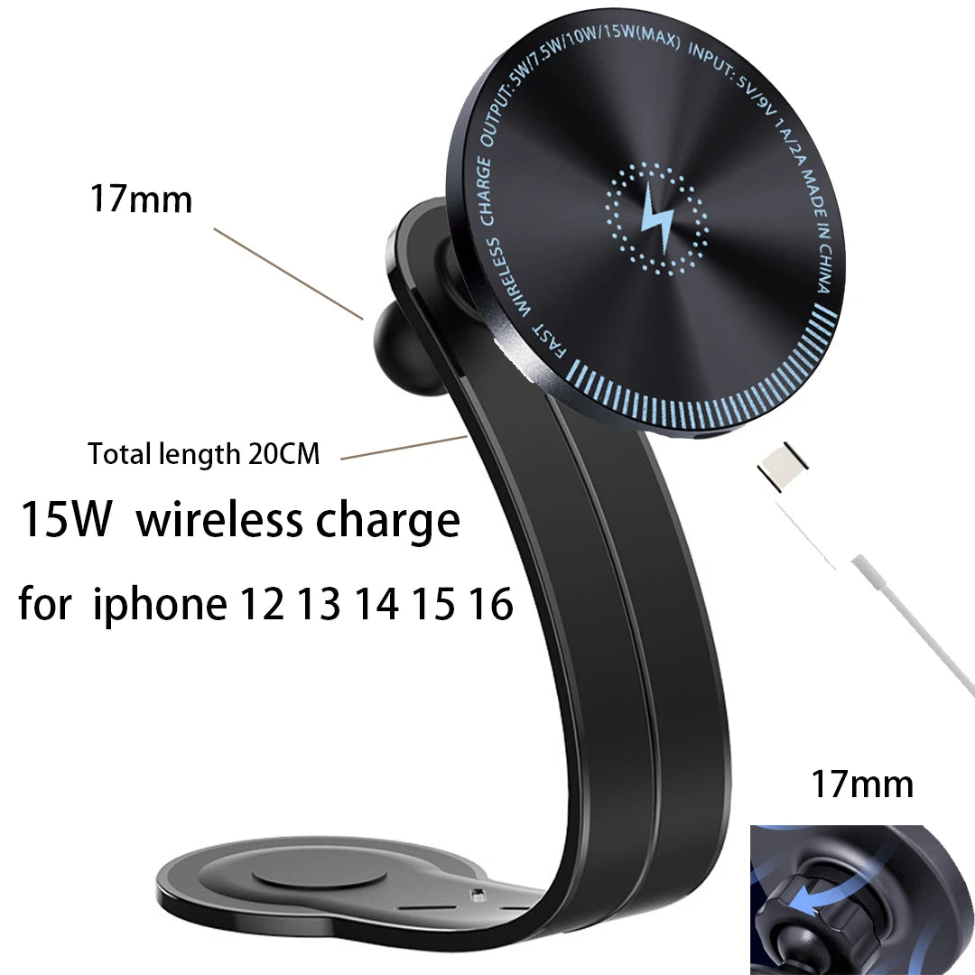 soporte magnetico premium para celular de auto compatible con iphone magsafe y android