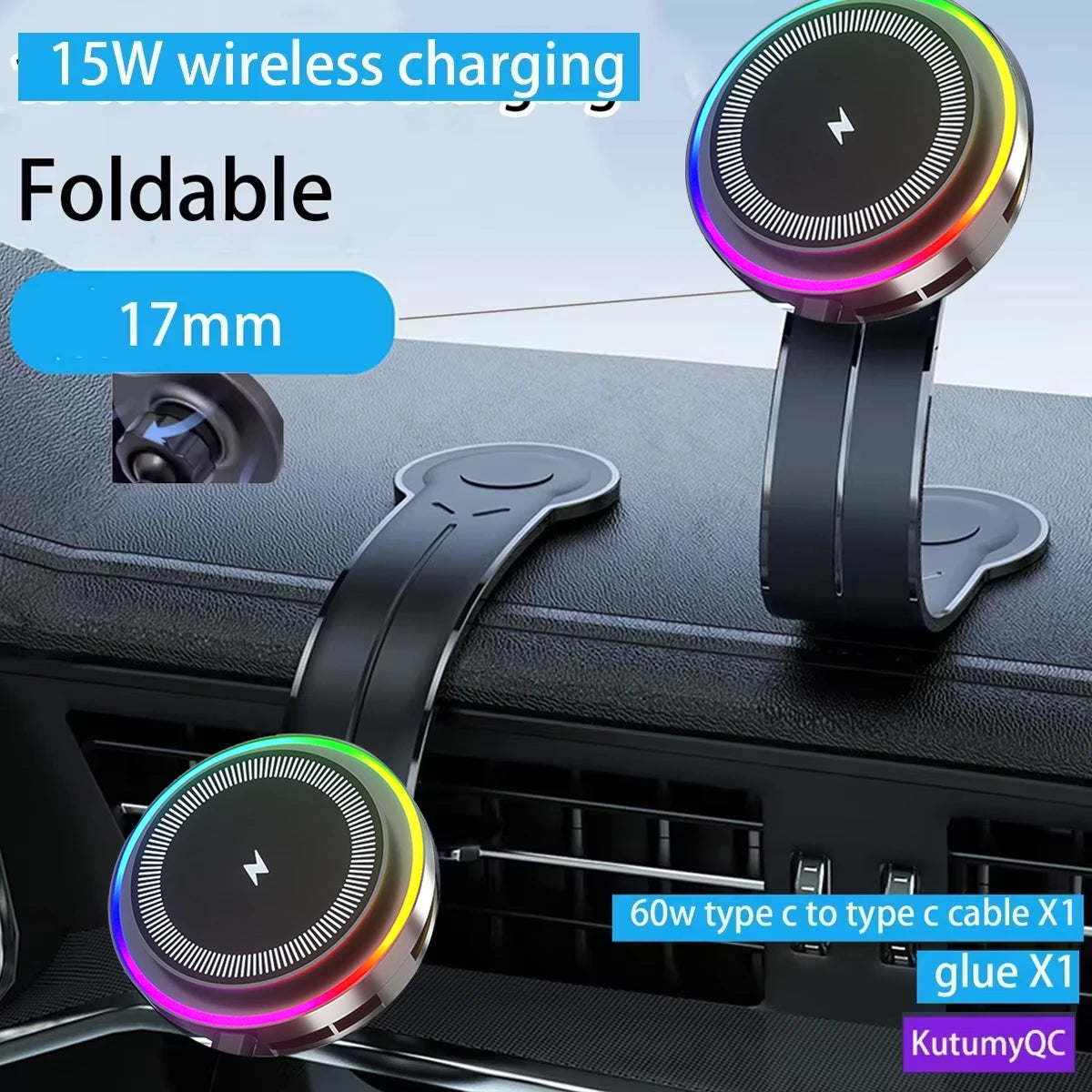 soporte magnetico premium para celular de auto compatible con iphone magsafe y android