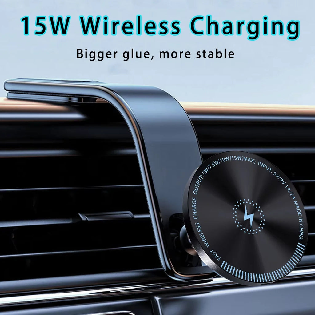 soporte magnetico premium para celular de auto compatible con iphone magsafe y android