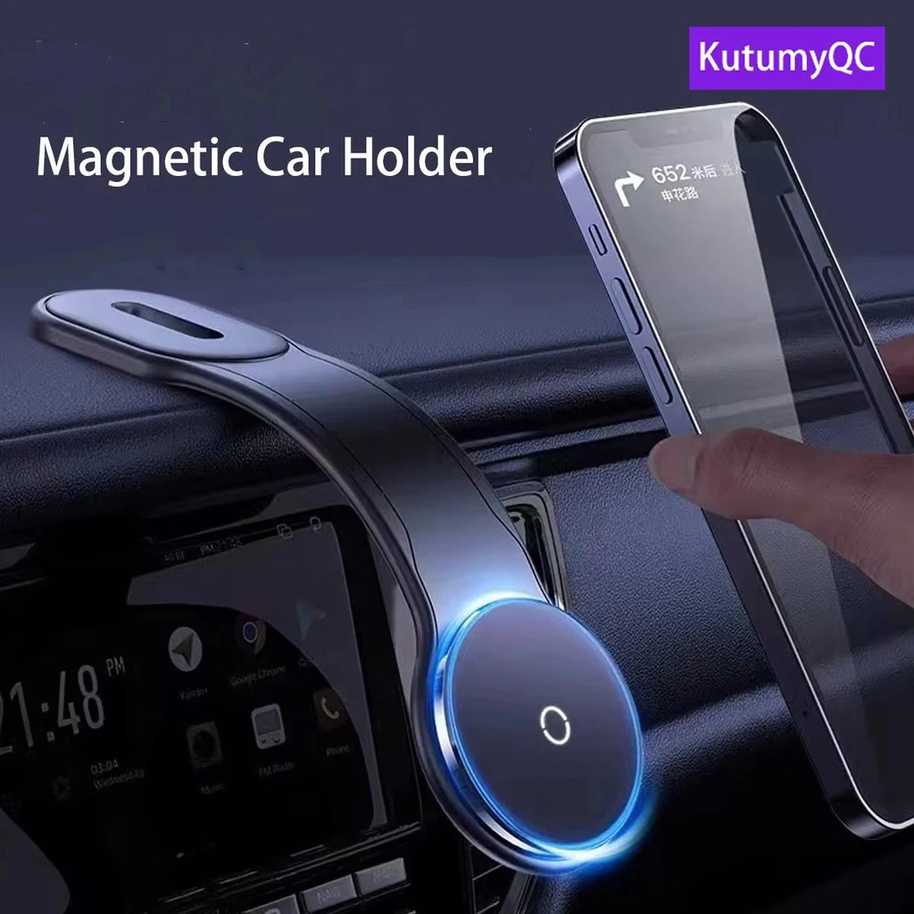 soporte magnetico premium para celular de auto compatible con iphone magsafe y android